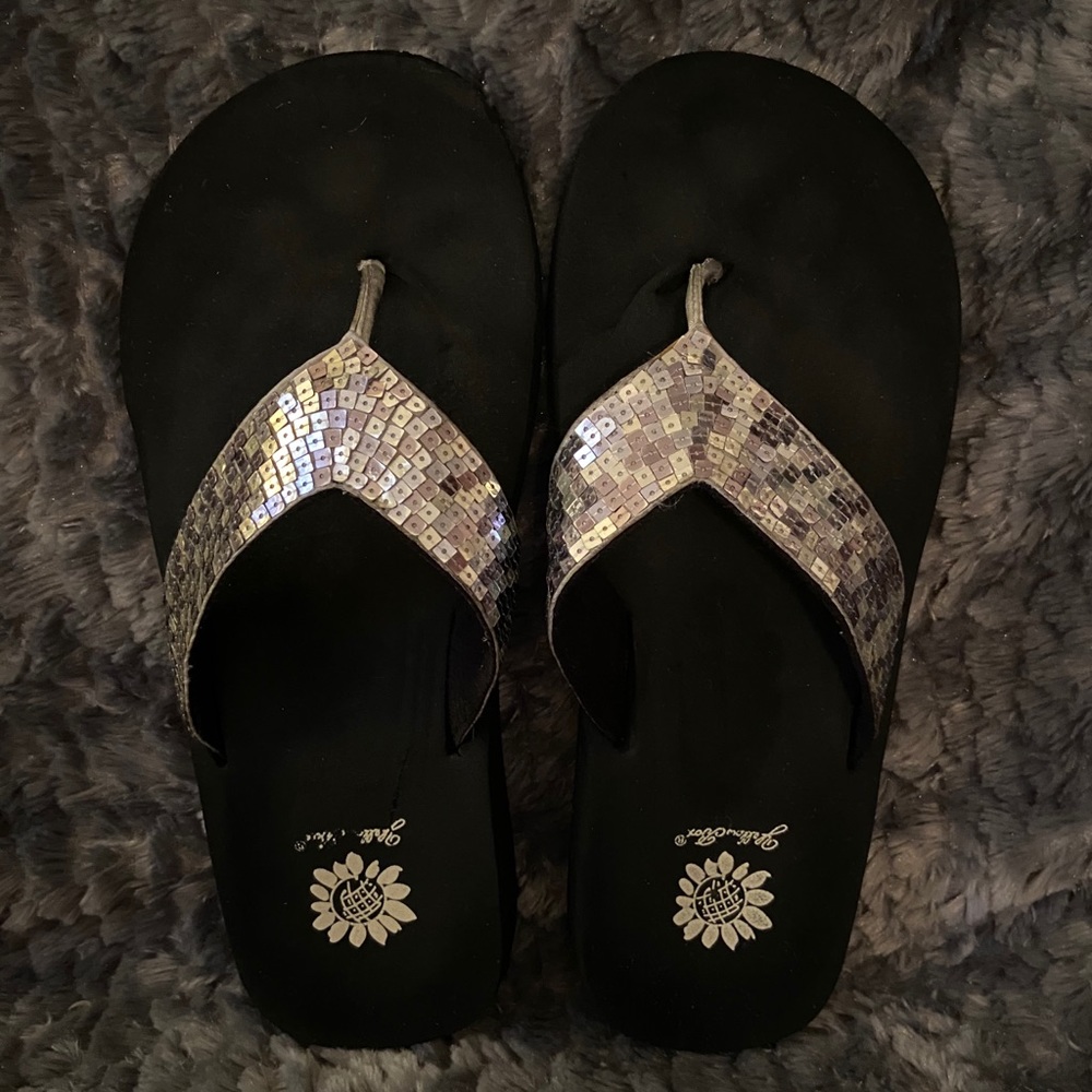 Yellow Box Flip Flops